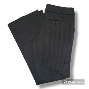 Vintage Mossimo Plaid Dress Pants Trousers-Size 8-Pockets-Lined--Wide Leg-Y2K